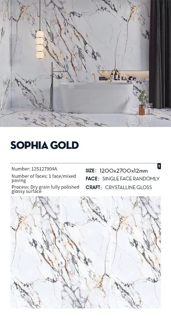 Sophia Gold MT1308SP Sintered Stone Slabs Polished