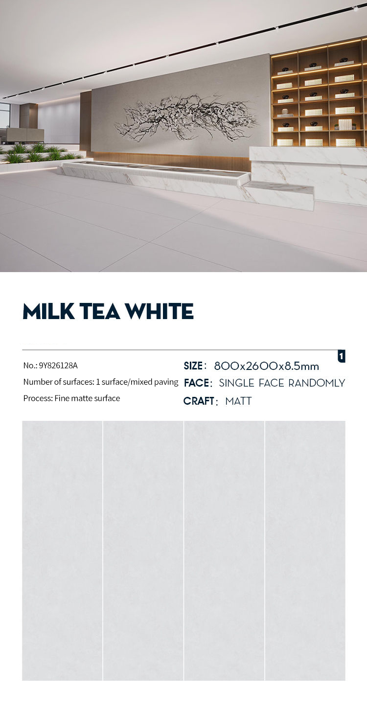 Milk Tea White MT4128SM Sintered Stone Countertops Matt (2)