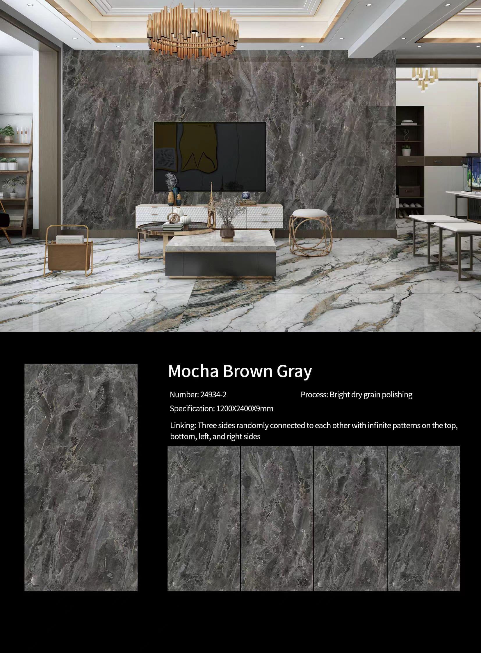 Mocha Brown Gray Sintered Stone Slabs Polished (1)