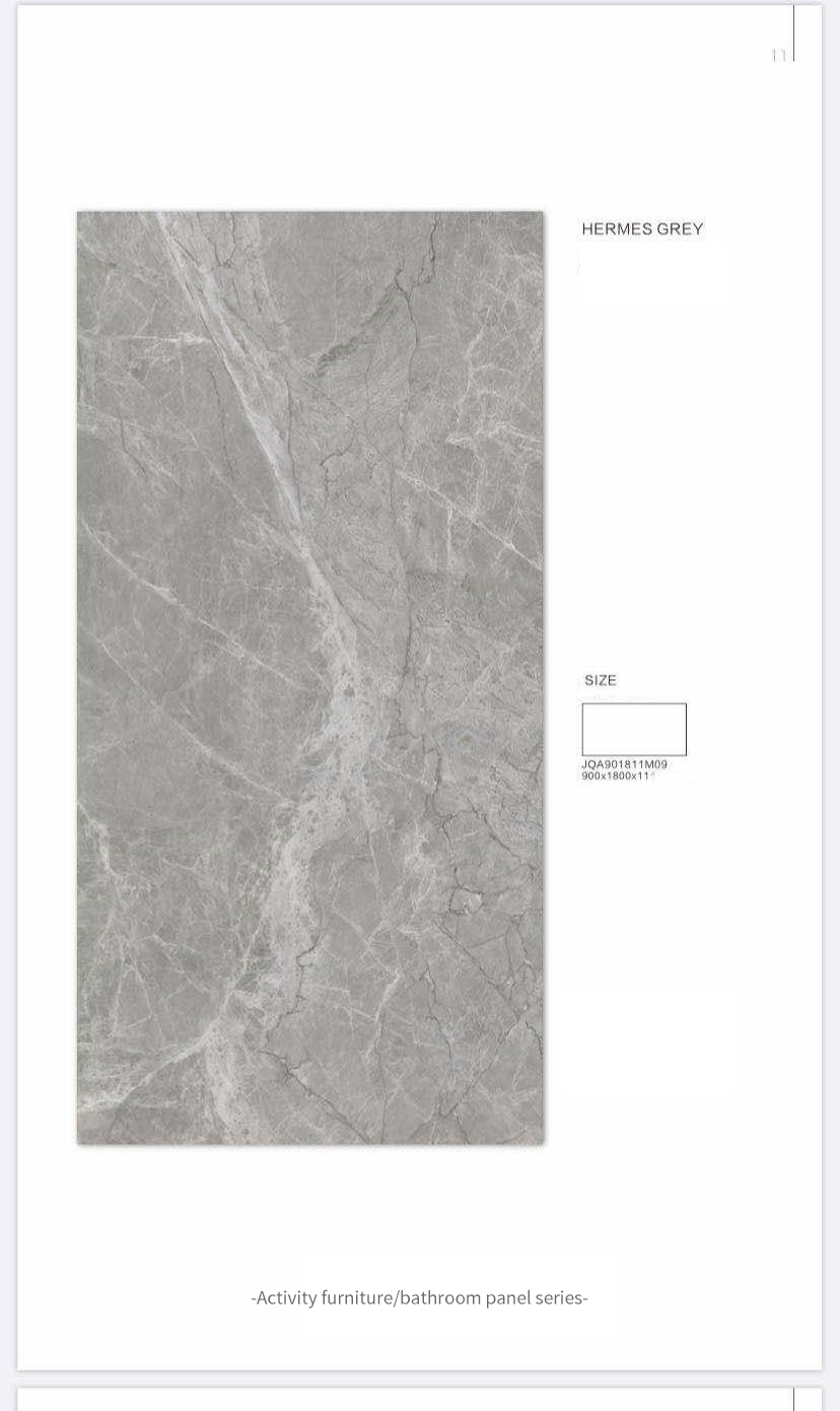 Hermes Grey MT3902SM Sintered Stone Countertops Matt