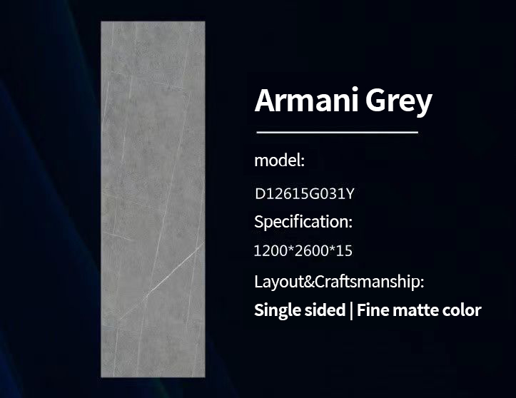 Armani Grey Sintered Stone Countertops Matt