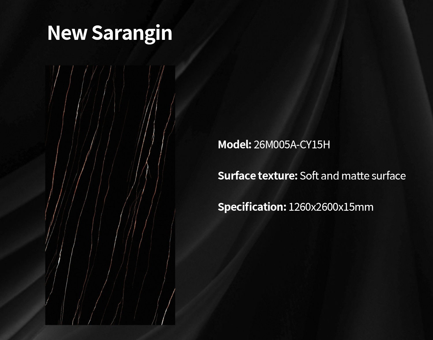 New Sarangin Sintered Stone Countertops Matt