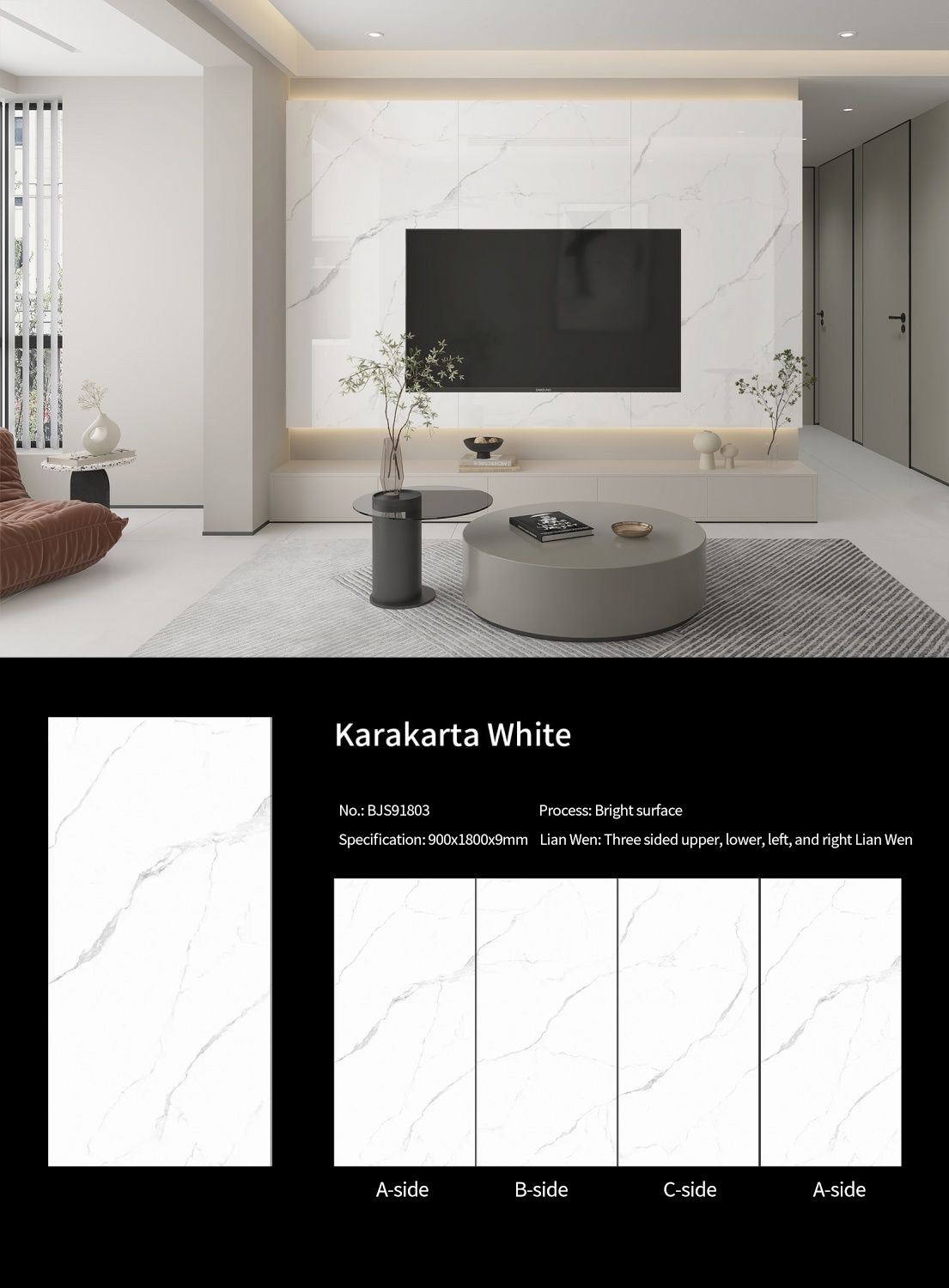 Karakarta White MT3711SP Sintered Stone Slabs Polished