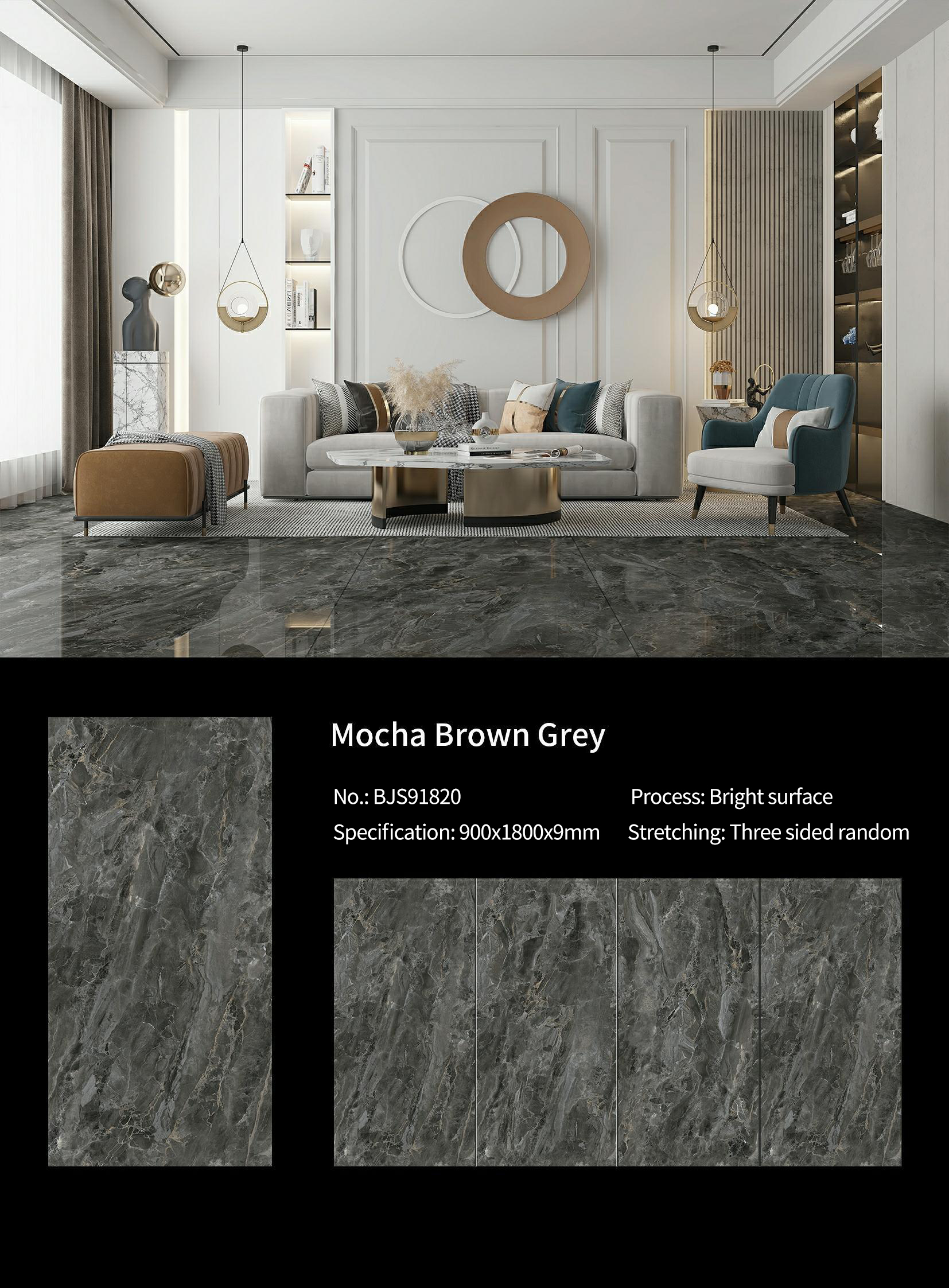 Mocha Brown Grey MT3702SP Sintered Stone Slabs Polished (2)