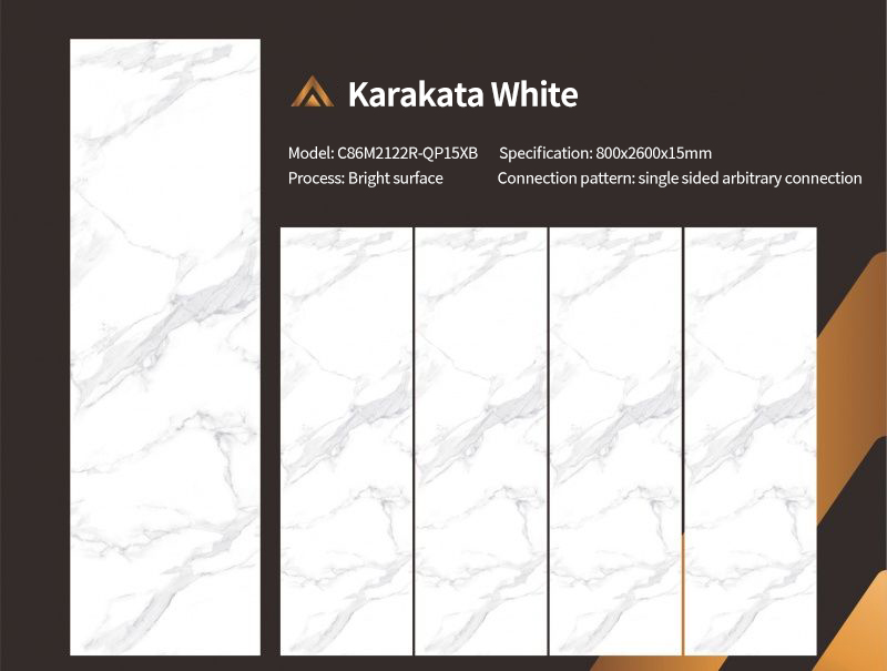 Calacatta White MT3108SP Sintered Stone Slabs Polished