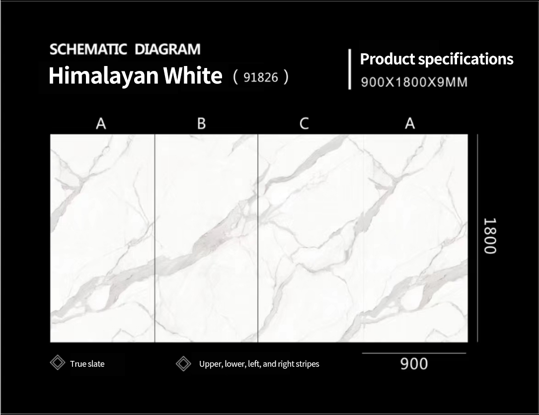 Himalayan White MT3718SP Sintered Stone Slabs Polished