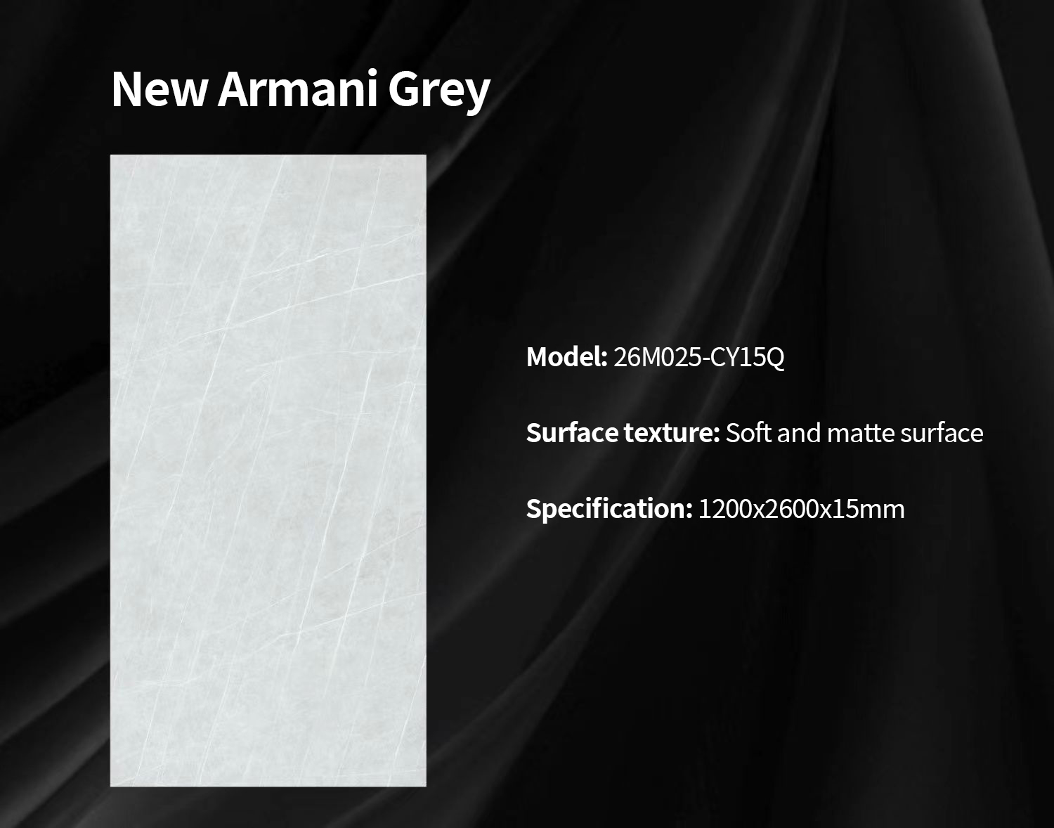 New Armani Grey Sintered Stone Countertops Matt