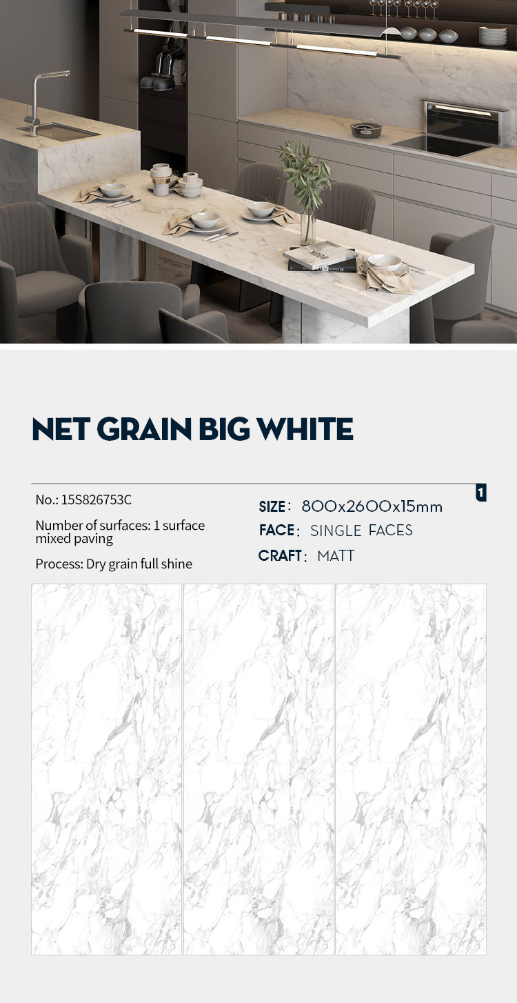 Net Grain Bigwhite MT3102SP Sintered Stone Slabs Polished