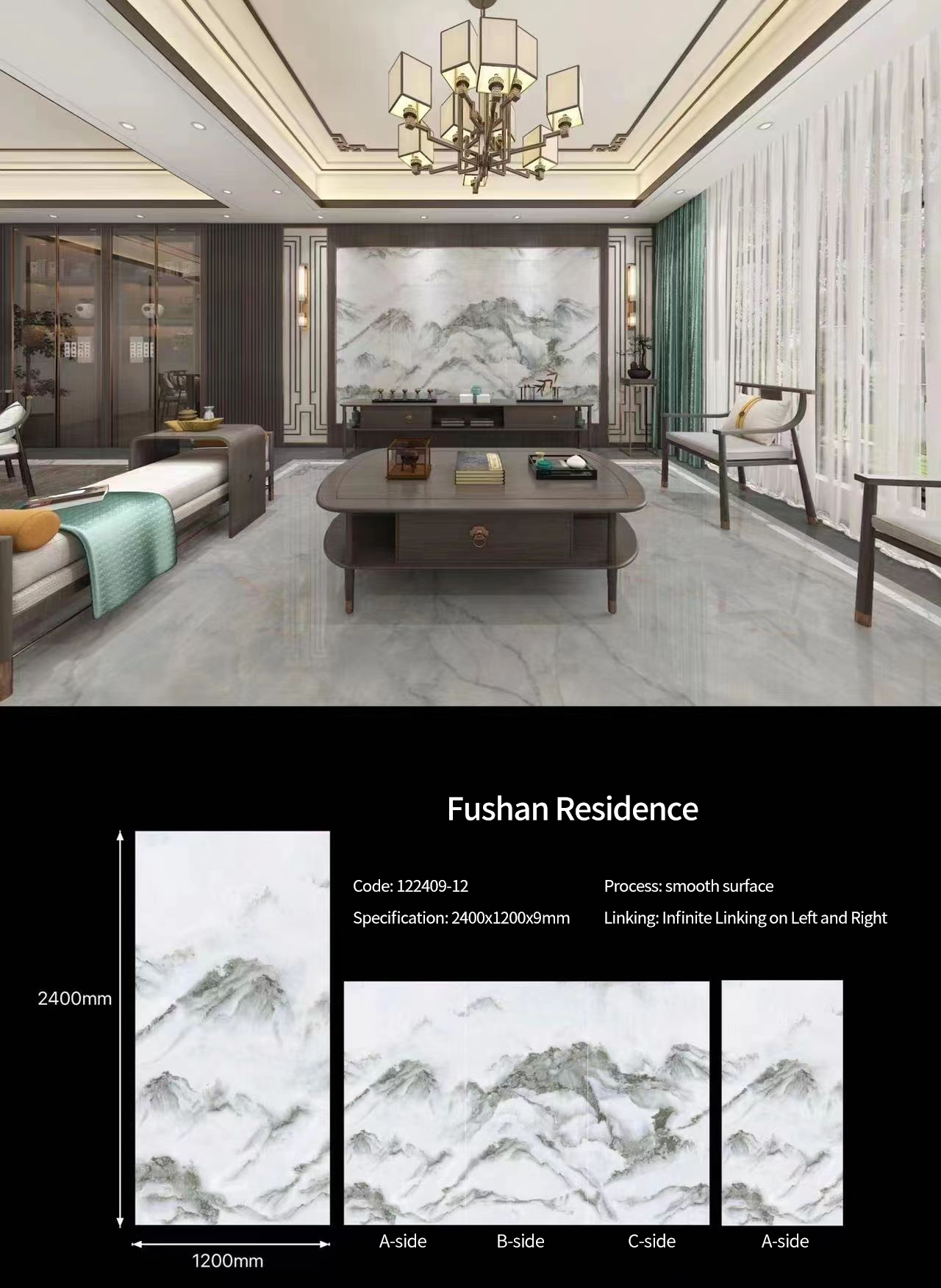 Fushan Residence Sintered Stone Slabs Polished (2)