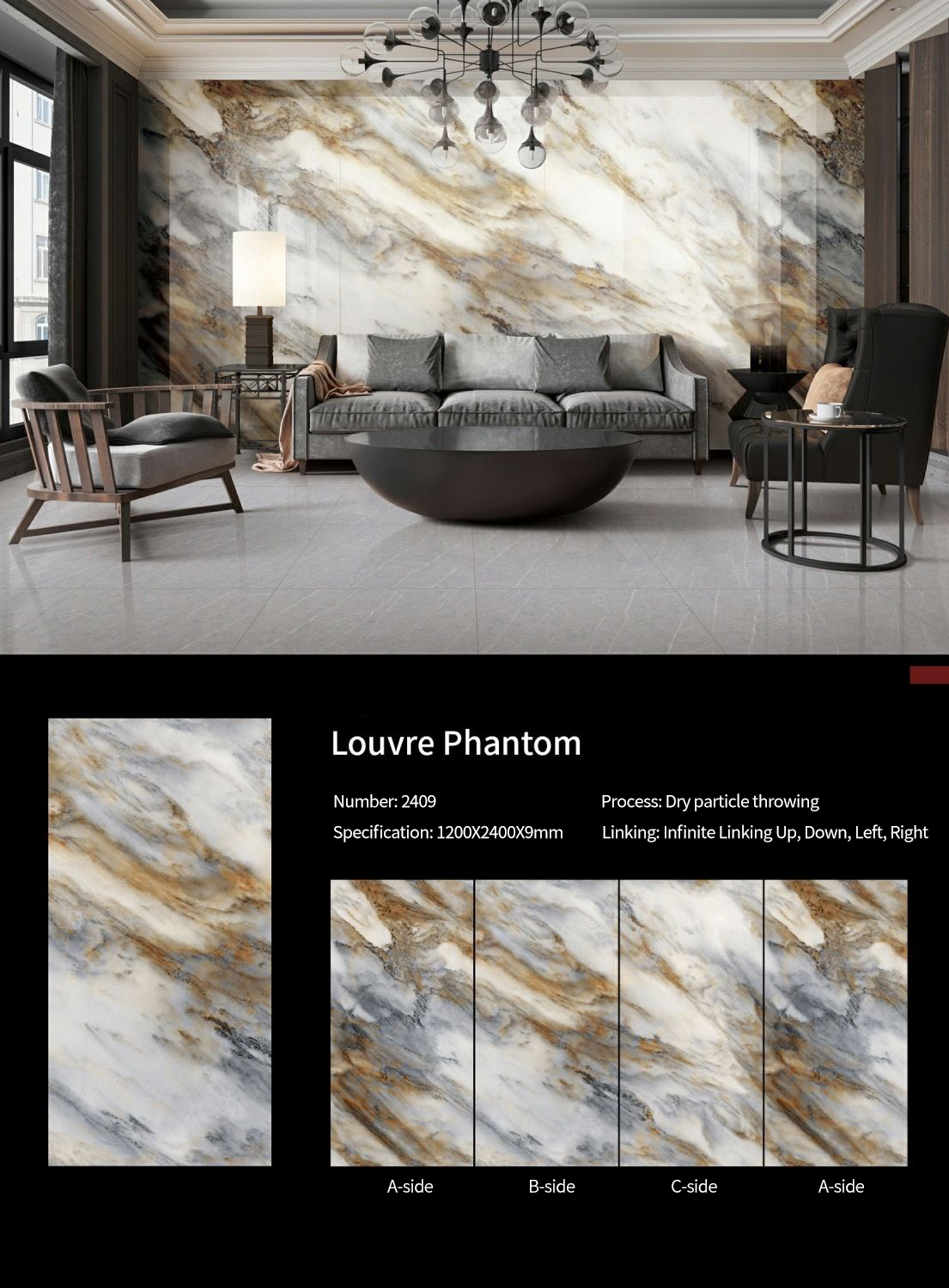 Louvre Phantom Sintered Stone Slabs Polished (2)