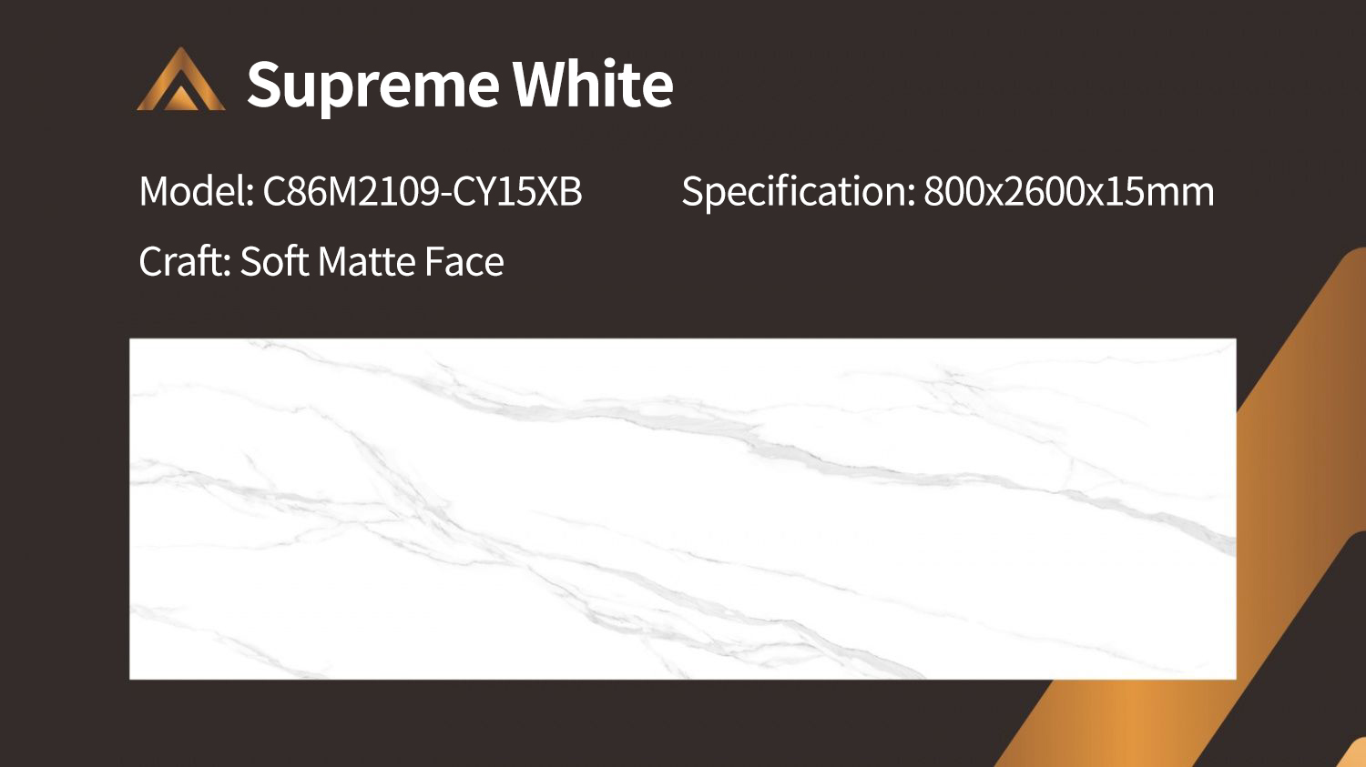 Supreme White MT3226SM Sintered Stone Countertops Matt